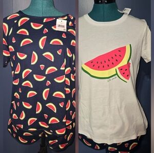 Brand New With Tags Kate Spade Watermelon Pj Set & Shirt